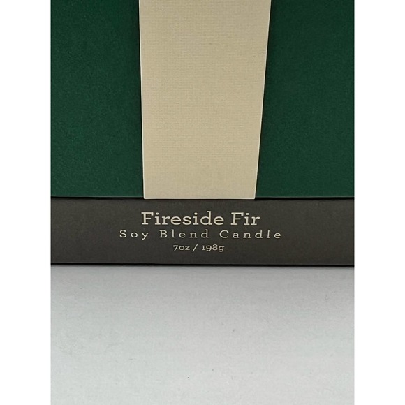Demdaco Fireside Fir Soy Wax Blend Candle White Size 7oz NWB - Picture 4 of 4